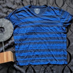 Hertiage Stripe Men's V-Neck American Rag, Gray